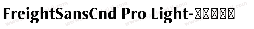 FreightSansCnd Pro Light字体转换
